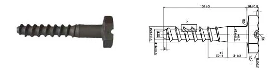 rail screw rail screw